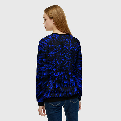 Женский свитшот Tokio Hotel blue energy / 3D-Черный – фото 4