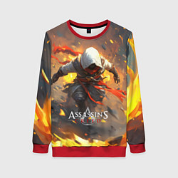 Свитшот женский Assassins Creed, цвет: 3D-красный