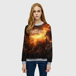 Свитшот женский Kingdom Come Deliverance 2 молния, цвет: 3D-меланж — фото 2