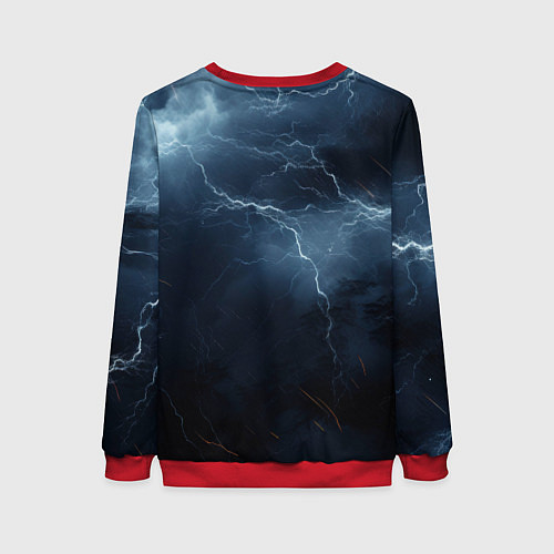 Женский свитшот Kingdom Come Deliverance 2 blue sky / 3D-Красный – фото 2