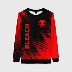 Свитшот женский Bleach - red gradient вертикально, цвет: 3D-черный
