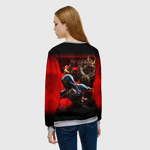 Женский свитшот Assassins Creed Тени / 3D-Меланж – фото 4