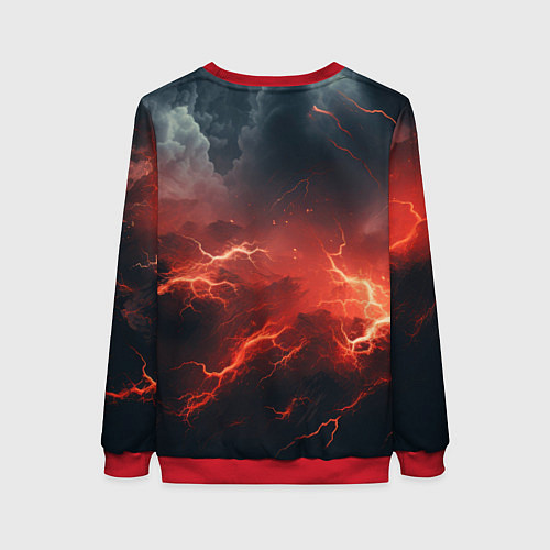 Женский свитшот Stronghold сrusader молния крестоносца / 3D-Красный – фото 2