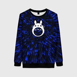 Свитшот женский Totoro blue energy, цвет: 3D-черный