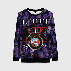 Женский свитшот Ultimate mortal kombat logo