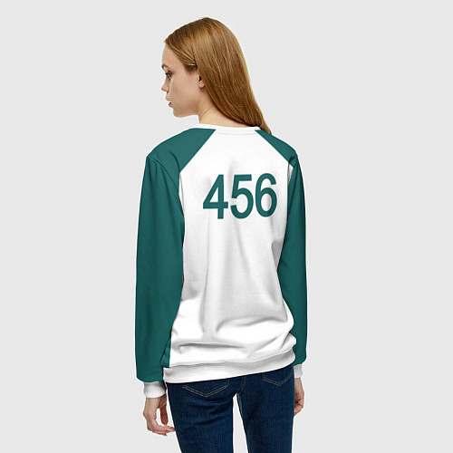 Женский свитшот Форма номер 456 / 3D-Белый – фото 4