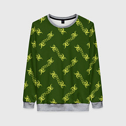 Свитшот женский Винтажная роспись, цвет: 3D-меланж