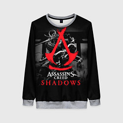 Свитшот женский Assassins Creed Shadows - samurai, цвет: 3D-меланж