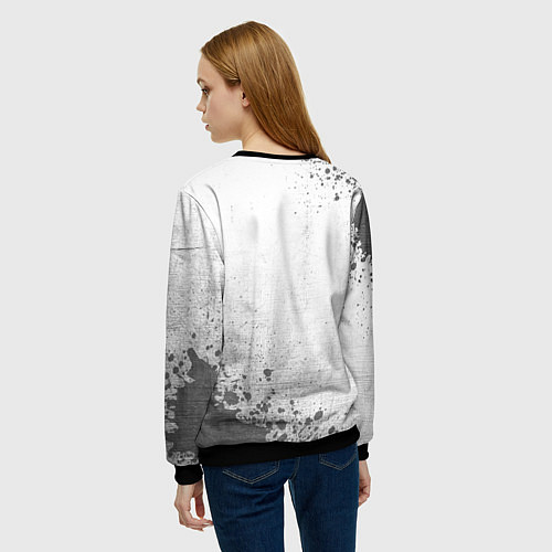 Женский свитшот Babymetal - white gradient вертикально / 3D-Черный – фото 4