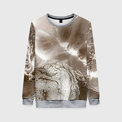Свитшот женский Песок и вода, цвет: 3D-меланж
