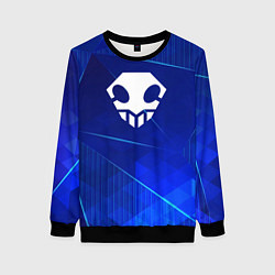 Свитшот женский Bleach blue poly, цвет: 3D-черный