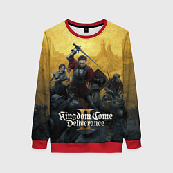 Свитшот женский Сражение Kingdom come 2 deliverance, цвет: 3D-красный