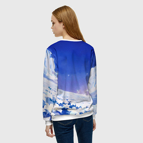Женский свитшот Aether and Lumine / 3D-Белый – фото 4