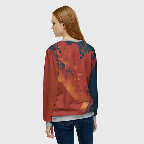 Женский свитшот Бандит Джокер / 3D-Меланж – фото 4