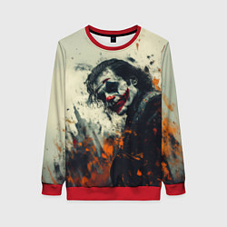 Женский свитшот Джокер стиль красок