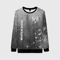 Свитшот женский Watch Dogs - grey gradient вертикально, цвет: 3D-черный