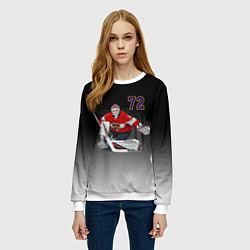 Свитшот женский Sergey Bobrovsky is goalkeeper of the Florida Pant, цвет: 3D-белый — фото 2