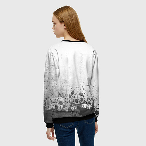 Женский свитшот My Chemical Romance - white gradient посередине / 3D-Черный – фото 4