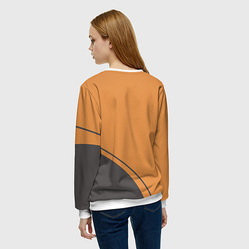 Женский свитшот Пять спортивных кроликов / 3D-Белый – фото 4