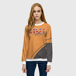 Свитшот женский Пять спортивных кроликов, цвет: 3D-белый — фото 2