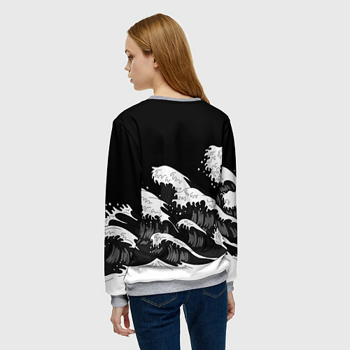 Женский свитшот Корпус бойни демонов - Kisatsutai / 3D-Меланж – фото 4