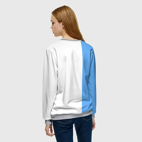 Женский свитшот Моляр красит стену / 3D-Меланж – фото 4