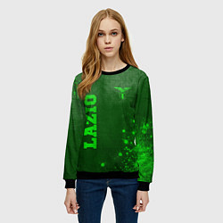 Свитшот женский Lazio - green gradient вертикально, цвет: 3D-черный — фото 2