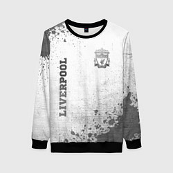Свитшот женский Liverpool - white gradient вертикально, цвет: 3D-черный