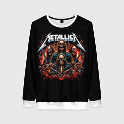 Свитшот женский Metallica forever - thrash metal, цвет: 3D-белый