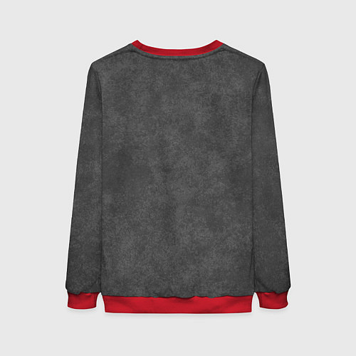 Женский свитшот Велес с мечом - слава богам и предкам / 3D-Красный – фото 2