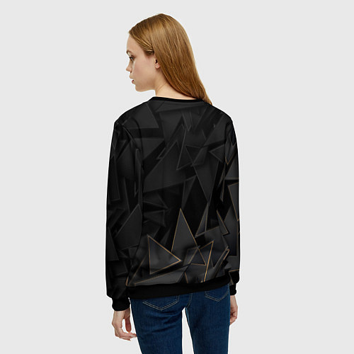 Женский свитшот The Offspring golden poly / 3D-Черный – фото 4