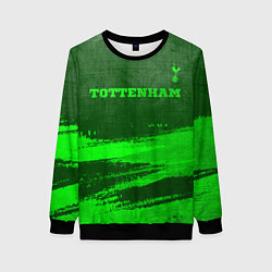 Свитшот женский Tottenham - green gradient посередине, цвет: 3D-черный