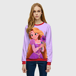 Свитшот женский Rapunzel - big pictures, цвет: 3D-красный — фото 2