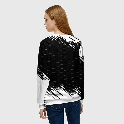 Женский свитшот Король и шут краски броня / 3D-Белый – фото 4