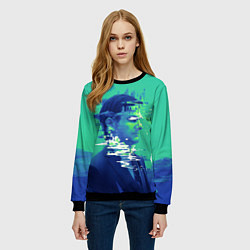 Свитшот женский Марк Скаут - Разделение, цвет: 3D-черный — фото 2