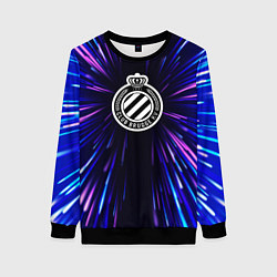 Свитшот женский Club Brugge neon energy, цвет: 3D-черный