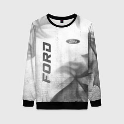 Свитшот женский Ford - white gradient вертикально, цвет: 3D-черный