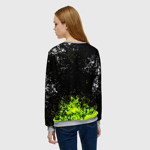 Женский свитшот Stalker брызги красок / 3D-Меланж – фото 4