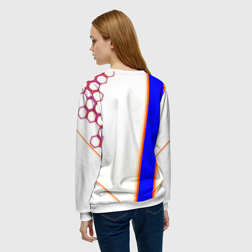 Женский свитшот Borussia geometry sport / 3D-Белый – фото 4