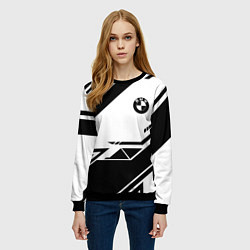 Свитшот женский BMW geometry black, цвет: 3D-черный — фото 2