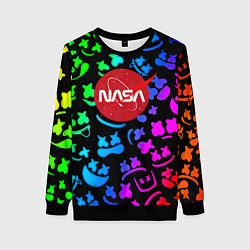 Свитшот женский Marshmello x NASA gradient, цвет: 3D-черный