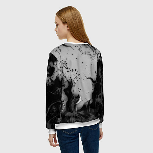 Женский свитшот NASA неоновый огонь / 3D-Белый – фото 4