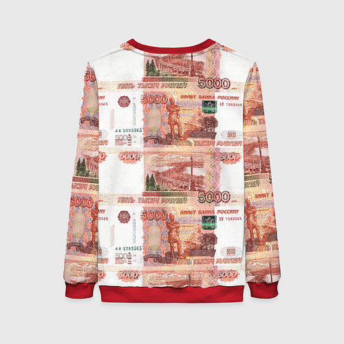 Женский свитшот 5 000 рублей / 3D-Красный – фото 2