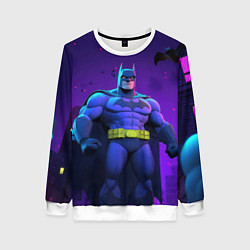 Свитшот женский Бэтмен объемная модель, цвет: 3D-белый