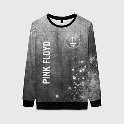 Свитшот женский Pink Floyd - grey gradient вертикально, цвет: 3D-черный