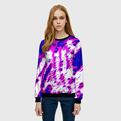 Свитшот женский Monster energy краски гранж, цвет: 3D-черный — фото 2