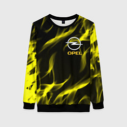 Свитшот женский Opel огненный стиль, цвет: 3D-черный