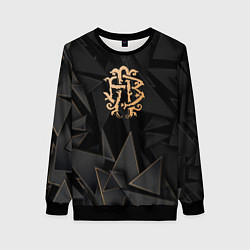 Свитшот женский Nickelback golden poly, цвет: 3D-черный