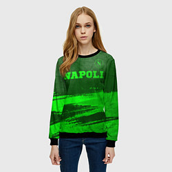 Свитшот женский Napoli - green gradient посередине, цвет: 3D-черный — фото 2