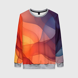 Свитшот женский Летящая вуаль, цвет: 3D-меланж